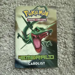 Ex Emerald Pokemon Trading Card Game TCG Rulebook and Cardlist 2005 Nintendo - Image 1