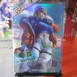 WATTSON OVERWATCH SSR Goddess Story Waifu Anime Girl Holo Card - Image 1