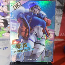WATTSON OVERWATCH SSR Goddess Story Waifu Anime Girl Holo Card - Image 2