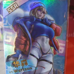 WATTSON OVERWATCH SSR Goddess Story Waifu Anime Girl Holo Card - Image 4