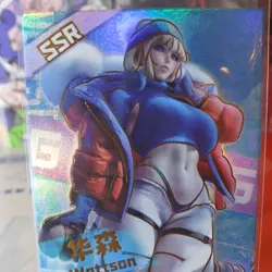 WATTSON OVERWATCH SSR Goddess Story Waifu Anime Girl Holo Card - Image 5