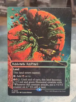 R 0035 Raging Ravine STELLAR SIGHTS BORDERLESS Edge of Eternities MTG Card Land - Image 1