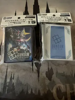 Gundam TCG Official Card Sleeves - E.F.S.F. Emblem Design - 70 Pack - NEW & SEAL - Image 1