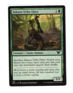 MTG - NM - Sakura-Tribe Elder - Commander: Kamigawa: Neon Dynasty 128 - Image 1