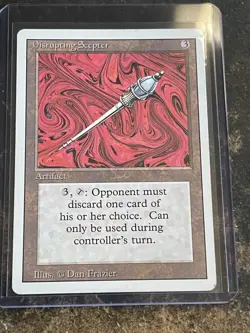 MTG: Disrupting Scepter Revised Edition Regular: Lightly Played (Excellent) - Image 1