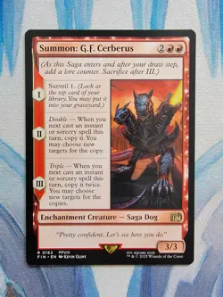 MTG Summon: G.F. Cerberus **NM** Final Fantasy (FIN) - Image 1
