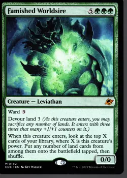 Famished Worldsire MTG Edge of Eternities NM/M #182 Mythic - Image 1