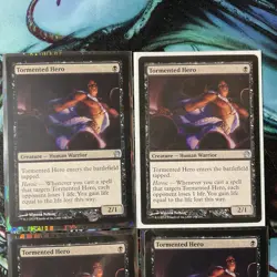 MTG Tormented Hero Theros 108/249 Regular Uncommon MINT X4 #00001 - Image 3