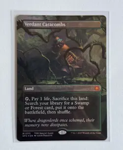 FOIL Verdant Catacombs (Special Guests) - Borderless - NM Pack Fresh MTG - Image 2