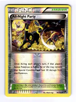 All-Night Party XY - BREAKpoint #96 (2014) Uncommon Reverse Holo NM Pokemon - Image 1