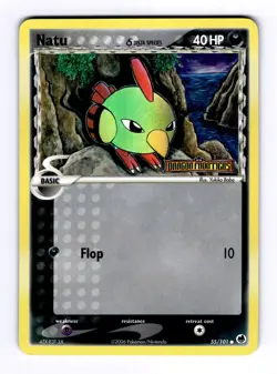 Natu (Delta Species) Dragon Frontiers #55 (2006) Common Reverse Holo NM Pokemon - Image 1