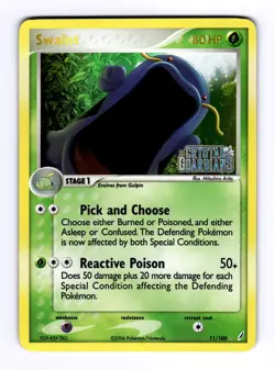 Swalot Crystal Guardians #11 (2006) Reverse Holo NM Pokemon - Image 1
