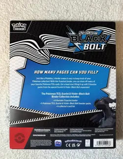 Pokemon Scarlet & Violet Black Bolt Binder Collection (SEALED) - Image 2