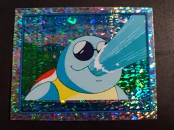 2000 Merlin Pokemon Series 2 Squirtle #144 Shiny Holo Sticker Legendary Vintage - Image 1