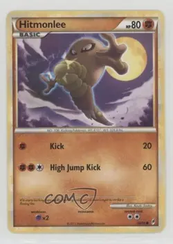 Hitmonlee Pokemon HeartGold & SoulSilver Call of Legends #58 n1u - Image 1