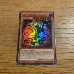 YUGIOH RED-EYES BLACK FULLMETAL DRAGON ULTRA RARE NM ROTA-EN005 - Image 1