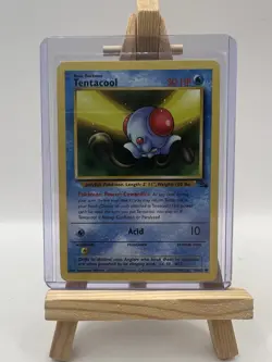 Tentacool 56/62 Fossil - 1999 - Common - Vintage - Pokemon Card TCG - Image 1