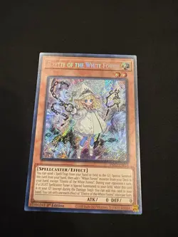 YUGIOH! Elzette of the White Forest INFO-EN014 Secret Rare 1st Edition MINT - Image 1