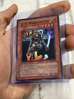 YUGIOH D.D. WARRIOR LADY DCR-027 1ST EDITION SUPER LP/NM VINTAGE VTG CARD - Image 1
