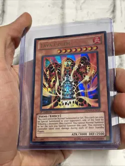 Yugioh Lava Golem SDMA-EN014 Ultra Rare 1st Edition LP/NM Yugioh! Card Holo - Image 1