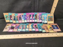 Yu Gi Oh Card Lot Played Used No Holos - Image 1
