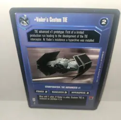 RARE Vintage Star Wars CCG Vader's Custom Tie A New Hope Limited Edition Card - Image 1