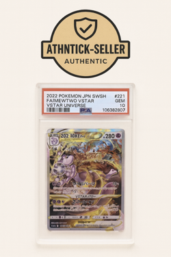 PSA 10 GEM MINT Mewtwo 221/172 VSTAR Universe S12A Japanese Pokemon Card SAR FA - Image 1