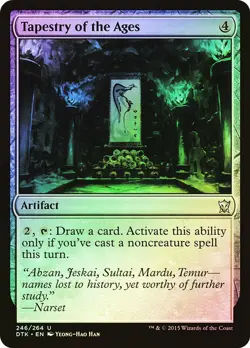 MTG Tapestry of the Ages FOIL NM Dragons of Tarkir DTK Magic Gathering card - Image 1