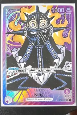 One Piece TCG King Leader Alt Art Card OP01-091-ALT English Edition - Image 1