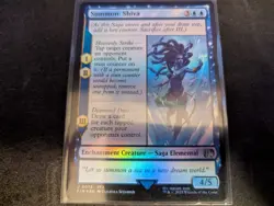 MTG Magic the Gathering FOIL Summon: Shiva Borderless FIN! - Image 1