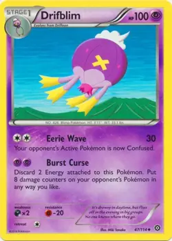 Drifblim 47/114 Uncommon - Pokemon XY Steam Siege Card - Image 1