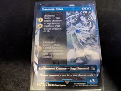 MTG Magic the Gathering Summon: Shiva Borderless FIN! - Image 1