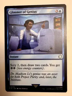Glimmer of Genius #176 (NM) Fallout PIP Magic MTG - Image 1