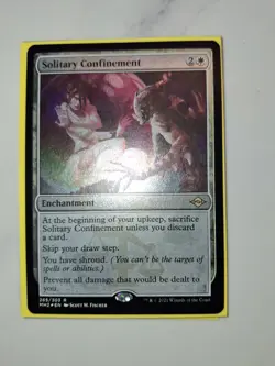 MTG - NM FOIL ETCHED - Solitary Confinement - Modern Horizons 2 - 265 - Image 1