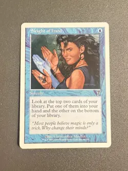 MTG Sleight of Hand #98 7th Edition Common Magic The Gathering 2001 REG MP - Image 1
