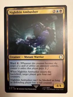 Nightkin Ambusher - Fallout PIP - Uncommon - MTG Magic - Image 1