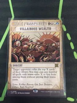 MTG Magic The Gathering Villainous Wealth OTP Rare Breaking News - Image 1