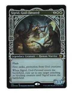 MTG - NM FOIL - Sigrid, God-Favored (Showcase) - Kaldheim 301 - Image 1