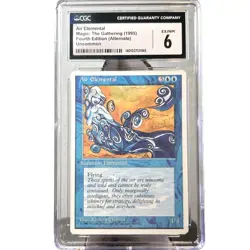 AIR ELEMENTAL 4th Edition (Alternate) 1995 CGC Graded 6 EX/NM MTG - Image 1