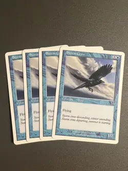 Storm Crow x4 #100 7th Edition Magic: The Gathering MTG MP - Image 1