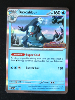 Pokemon Card TCG - Baxcalibur SVP 019 - Paldea Evolved Stamped Promo - NM ⭐ - Image 1