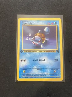 Squirtle 68/82 Team Rocket Regular First Edition Rare Vintage Pokemon - Image 4