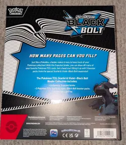 Pokemon Scarlet & Violet Black Bolt Binder Collection - NEW - SEALED - Image 2