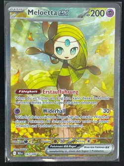Meloetta EX 167/086 Schwarze Blitze Alt Art Deutsch NM Pokemon - Image 1