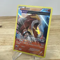 Pokemon TCG Entei 15/98 XY-Ancient Origins Reverse Holo LP - Image 2