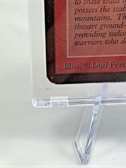 ALPHA - Wall of Stone - HP MTG Magic the Gathering 1993 Card in Magnetic Holder - Image 4