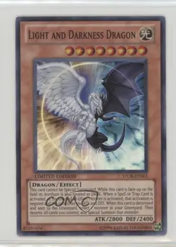 Light and Darkness Dragon YuGiOh Storm of Ragnarok Limited Edition Promo u3f - Image 1