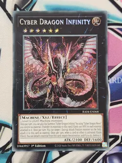 RA04-EN068 Cyber Dragon Infinity Secret Rare YuGiOh - Image 1
