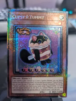 YuGiOh! Cupsy Yummy JUSH-EN016 Starlight Rare 1st Edition - Image 1