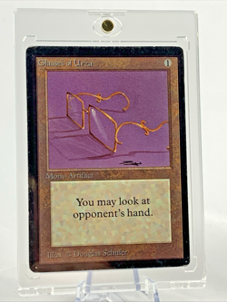 BETA - Glasses of Urza - Played MTG Magic the Gathering Card Magnetic Holder - Image 1